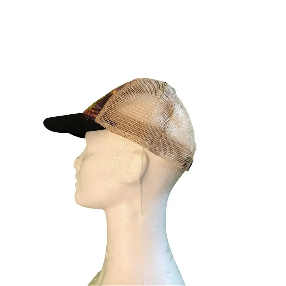 Good Vibes Trucker Hat Tropical Beach Print Snapback Adjustable Mesh Cap